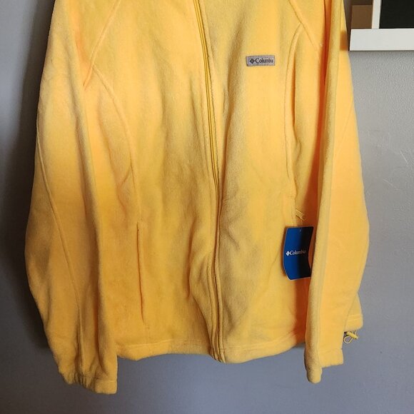 NWT Columbia Bright Yellow Fleece Jacket - Picture 2 of 5